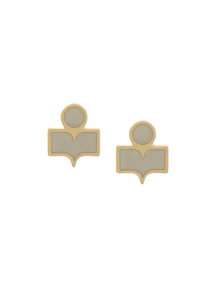 Isabel Marant Logo Pin Earrings - Gold