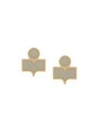 Isabel Marant Logo Pin Earrings - Gold