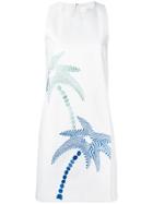 Victoria Victoria Beckham Floral Embroidered Dress - White