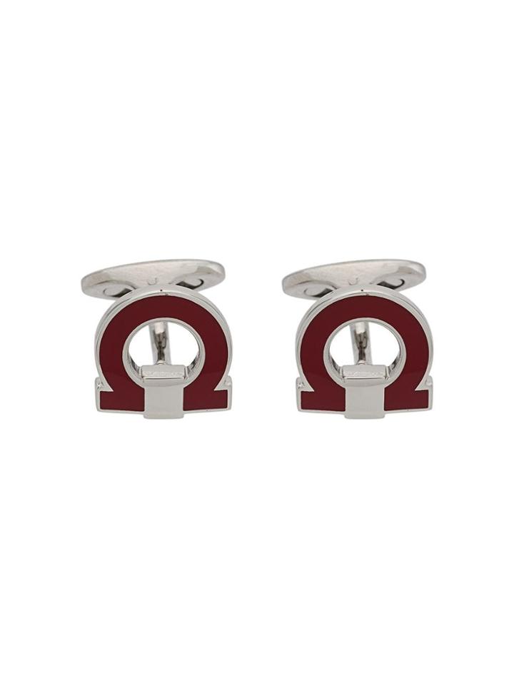 Salvatore Ferragamo Gancio Cufflink - Silver