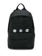 Mcq Alexander Mcqueen Monster Embroidery Backpack - Black