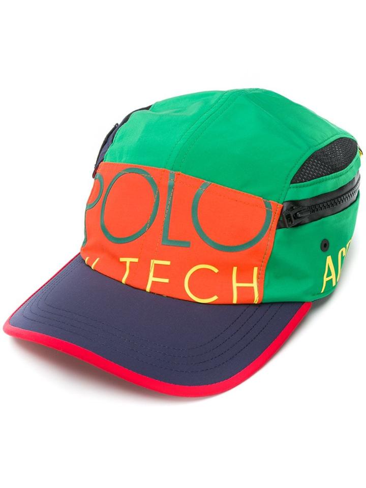 Ralph Lauren Colour-block Logo Cap - Green
