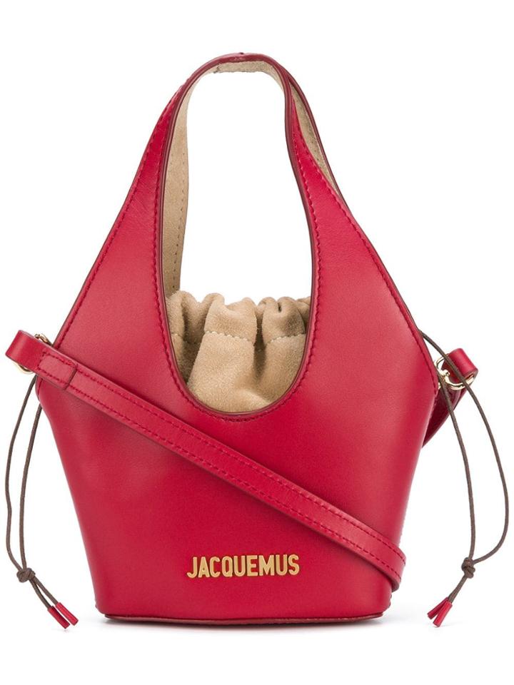 Jacquemus Mini Drawstring Tote - Red