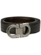 Salvatore Ferragamo - Gancini Buckle Belt - Men - Calf Leather - 115, Black, Calf Leather