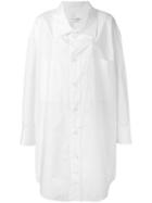 Sonia Rykiel - Oversized Shirt Dress - Women - Cotton - 38, White, Cotton