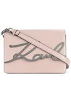 Karl Lagerfeld K/signature Shoulder Bag - Pink