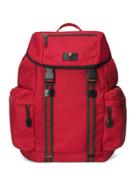 Gucci Techno Canvas Backpack - Red