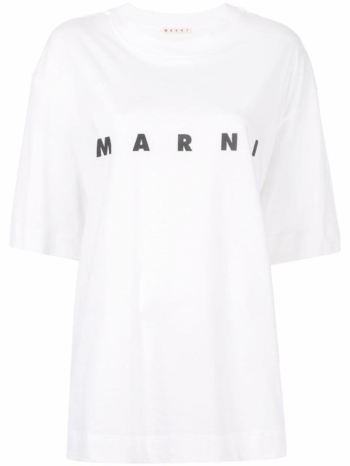Marni Logo Print T-shirt - White