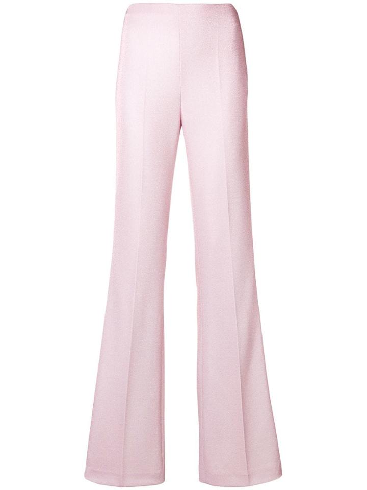 Miu Miu High Waisted Glitter Trousers - Pink & Purple