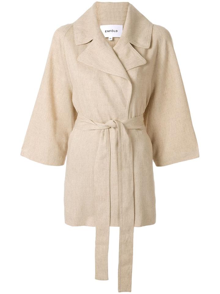 Enföld Belted Jacket - Brown