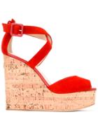 Giuseppe Zanotti Design Wedge Sandals - Red