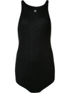 Rick Owens Curved Hem Tank Top, Women's, Size: 46, Black, Cashmere