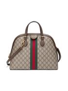 Gucci Beige Ophidia Gg Medium Top Handle Bag - Neutrals