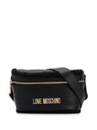 Love Moschino Logo Zipped Belt Bag - Black