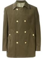 Fashion Clinic Timeless Double Breasted Coat - Green