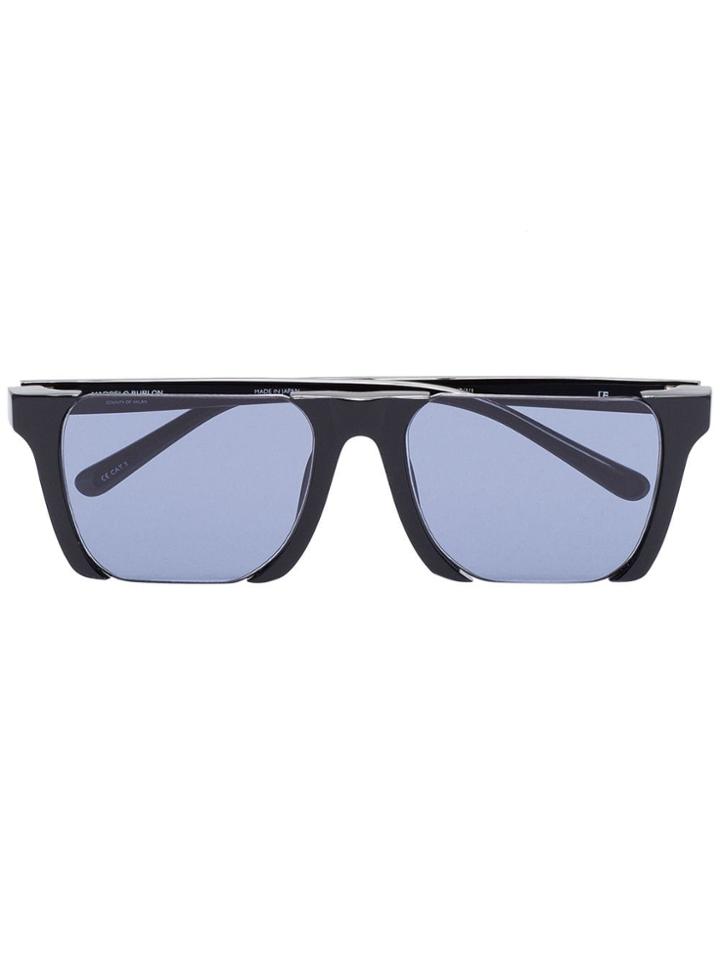 Linda Farrow X Marcelo Burlon County Of Milan Black Half Frame