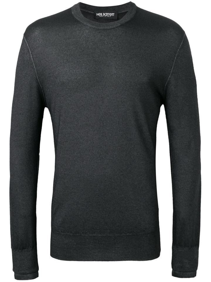 Neil Barrett Round Neck Jumper - Black