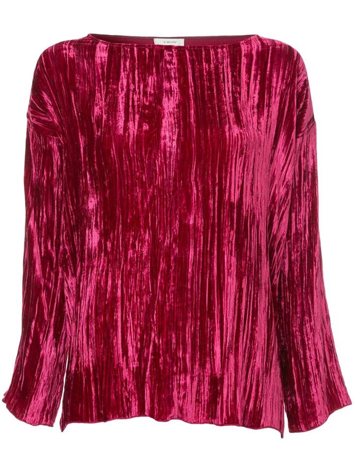 Forte Forte Velvet Effect Bouse - Pink