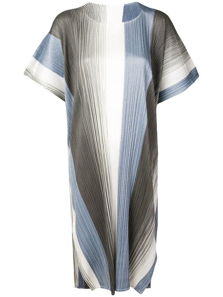 Pleats Please By Issey Miyake Micro Pleated Dress - Blue