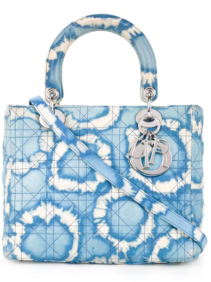 Christian Dior Vintage Cannage Bag - Blue
