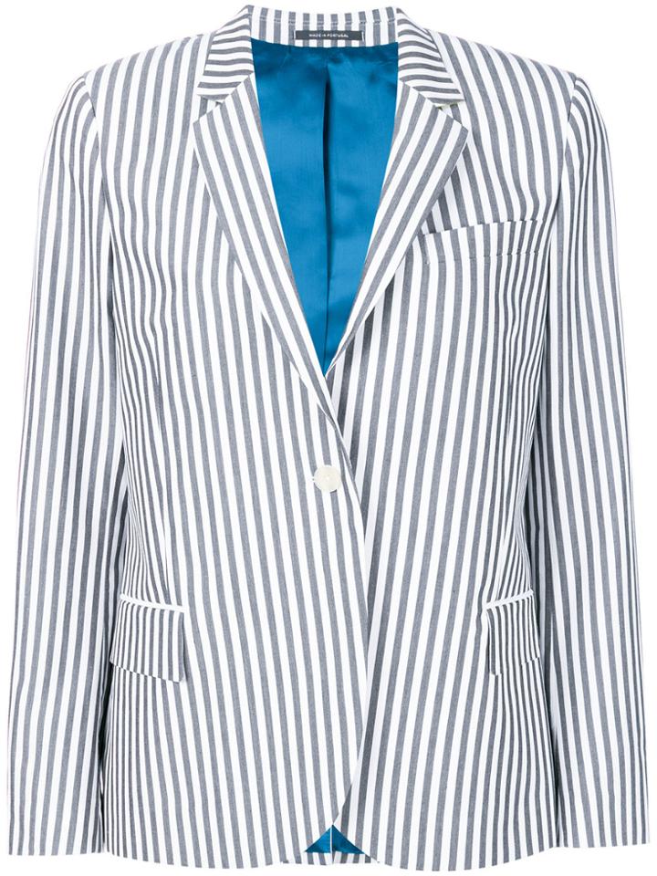 Ps By Paul Smith Striped Blazer - Grey