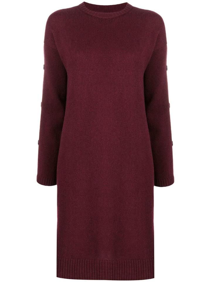 Pierantoniogaspari Plain Midi Dress - Red