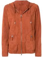 Eleventy Zipped Hooded Jacket - Yellow & Orange