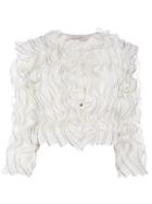 Alexander Mcqueen Pleated Ruffle Blouse - White