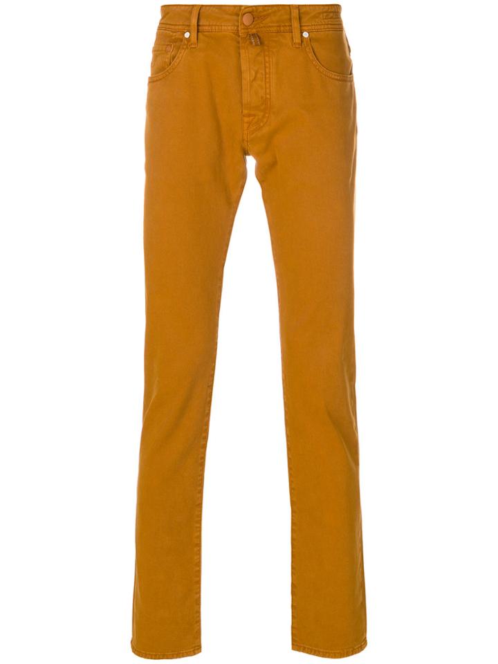 Jacob Cohen Comfort Trousers - Yellow & Orange