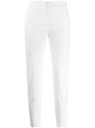 Isabel Benenato Cropped Slim Fit Trousers - White