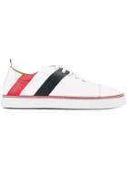 Thom Browne Colourblock Lace-up Sneakers - White