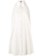 Romeo Gigli Vintage Striped Shirt Dress - Neutrals