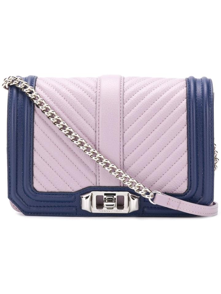Rebecca Minkoff Small Love Crossbody Color Block Bag - Purple