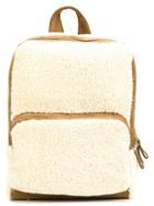 Pierre Hardy Zipped Fur Backpack - White