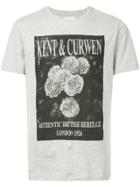 Kent & Curwen Rose Print T-shirt - Grey