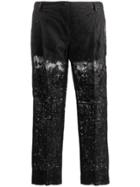 Dolce & Gabbana Cropped Sheer Trousers - Black