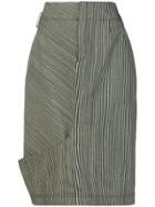 Nehera Striped Denim Skirt - Blue