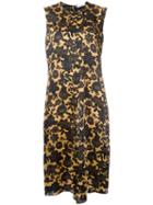 Christian Wijnants - Floral-print Satin Dress - Women - Cupro/viscose - 36, Yellow/orange, Cupro/viscose