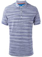 Missoni Classic Polo Shirt, Men's, Size: Medium, Blue, Cotton