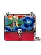 Fendi Kan I Tropical Small Shoulder Bag - Red