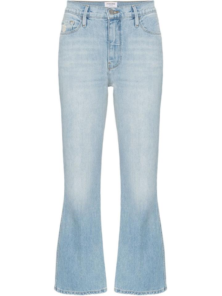 Frame Le Sylvie Kick Boot Jeans - Blue