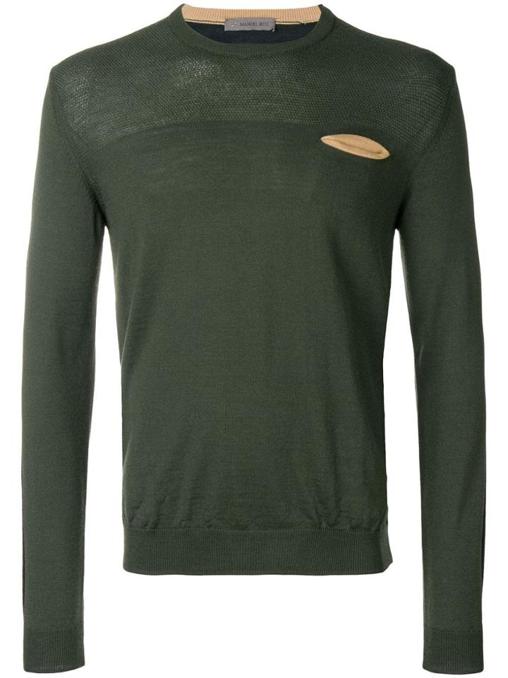 Manuel Ritz Crew Neck Jumper - Green