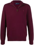 Polo Ralph Lauren Embroidered Knit Funnel-neck Sweater