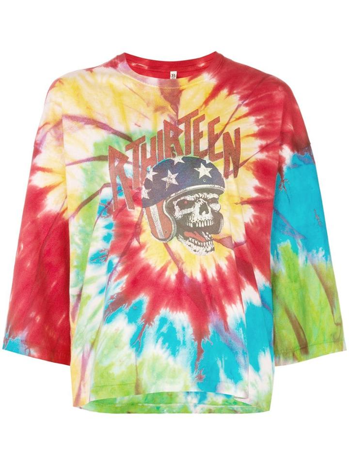 R13 Tie Dye Graphic T-shirt - Multicolour