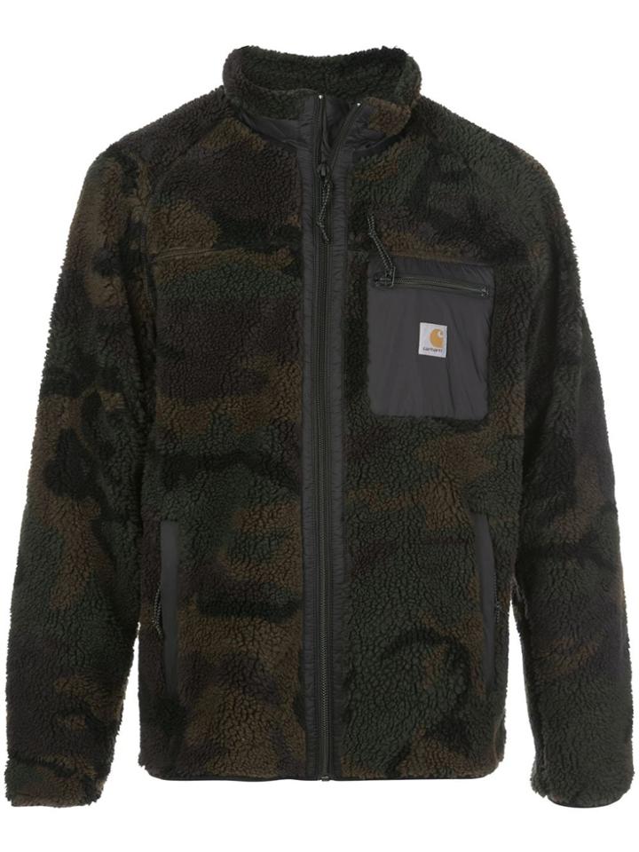 Carhartt Wip Camouflage Shearling Jacket - Green