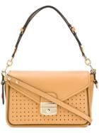 Longchamp Perforated Handbag - Brown