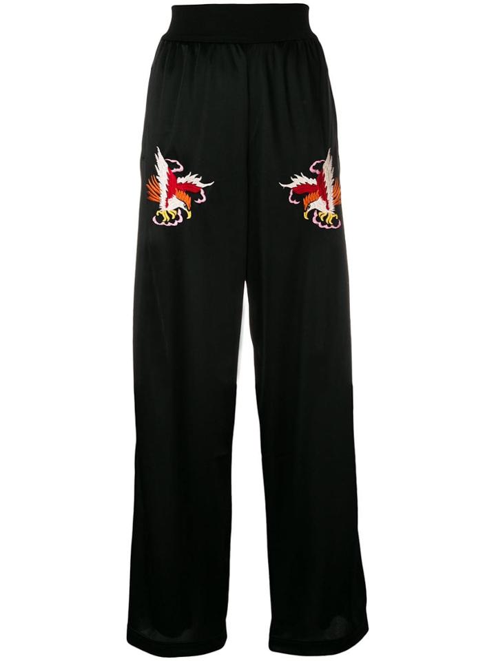 Diesel Embroidered Flared Trousers - Black