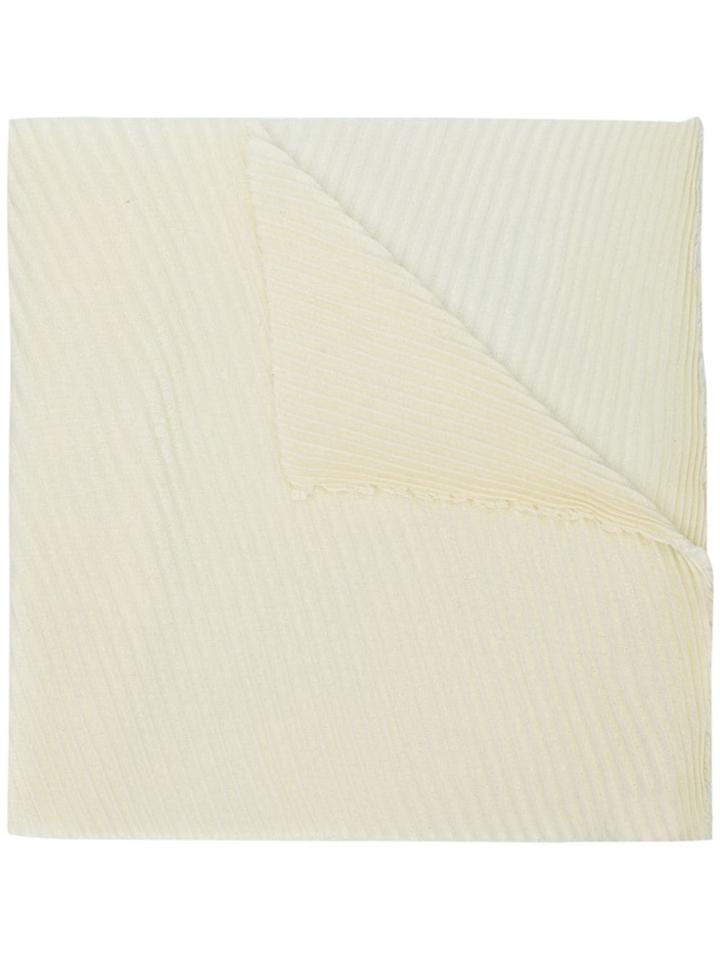 Destin Pleated Scarf - White