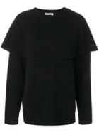 Chloé Cashmere Cape Knitted Sweater - Black