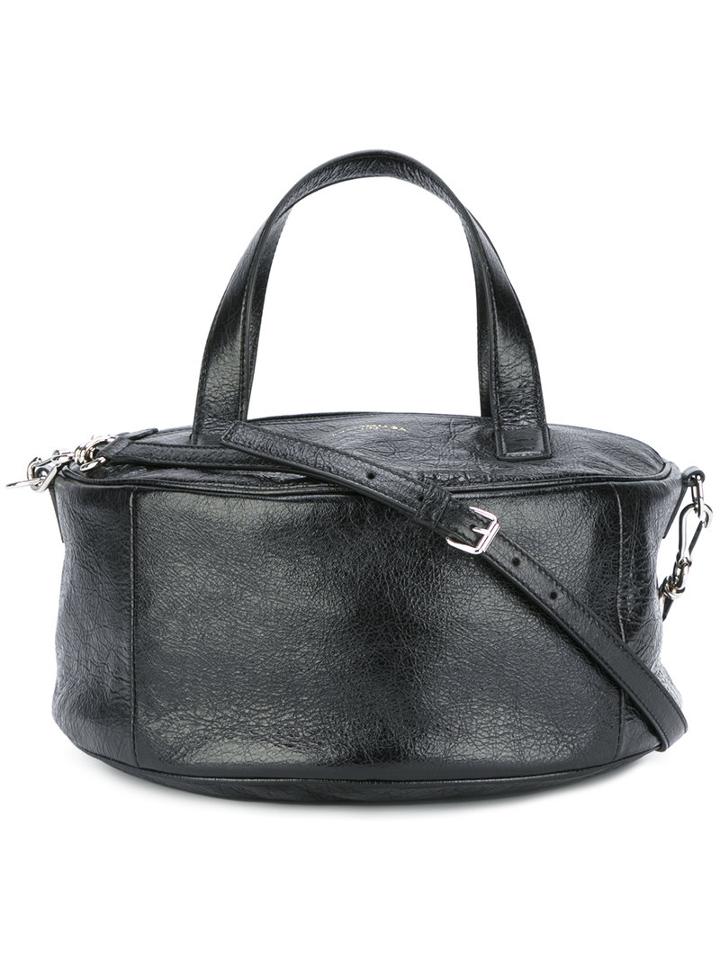 Balenciaga Circle Shoulder Bag, Women's, Black, Lamb Skin